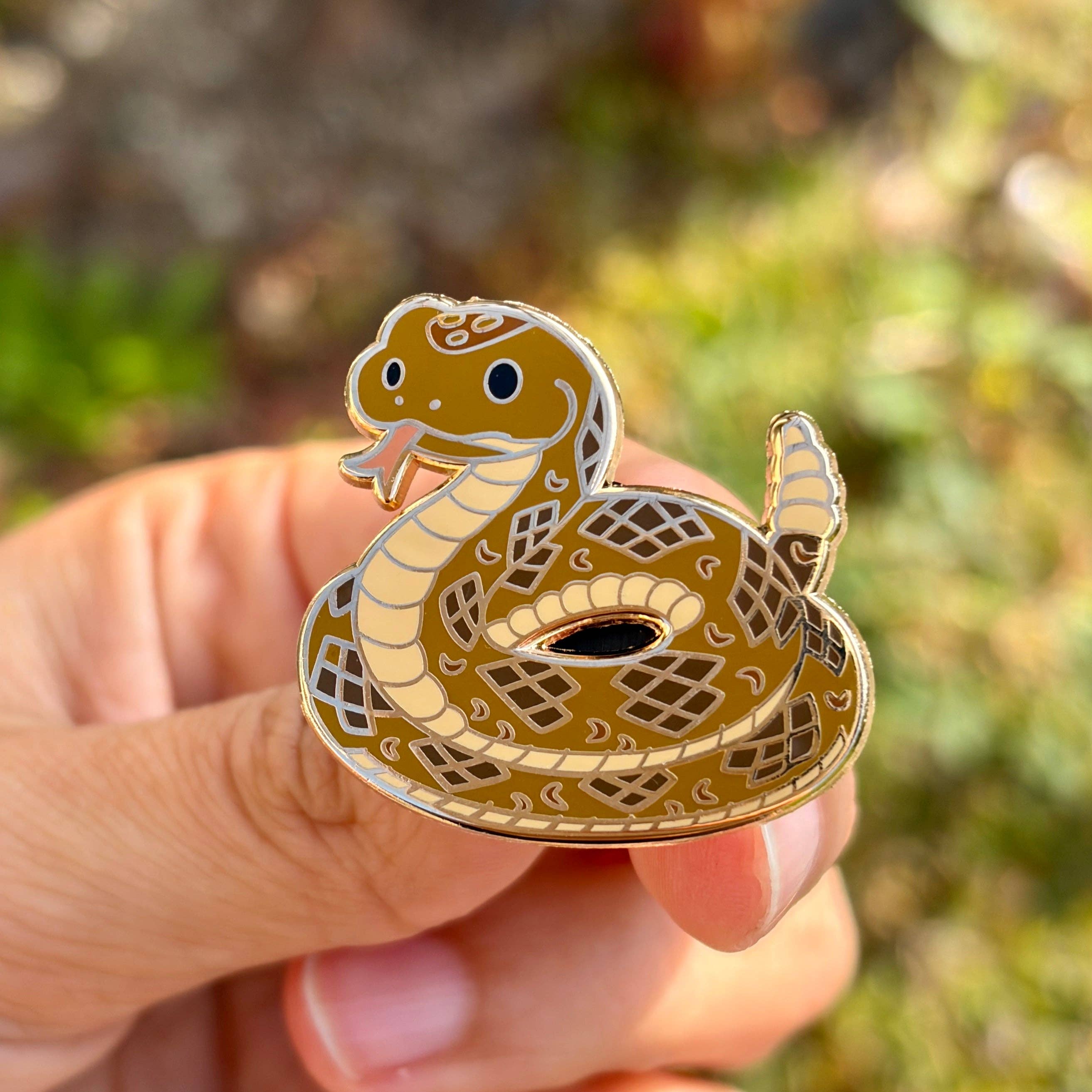 Rattlesnake Enamel Pin