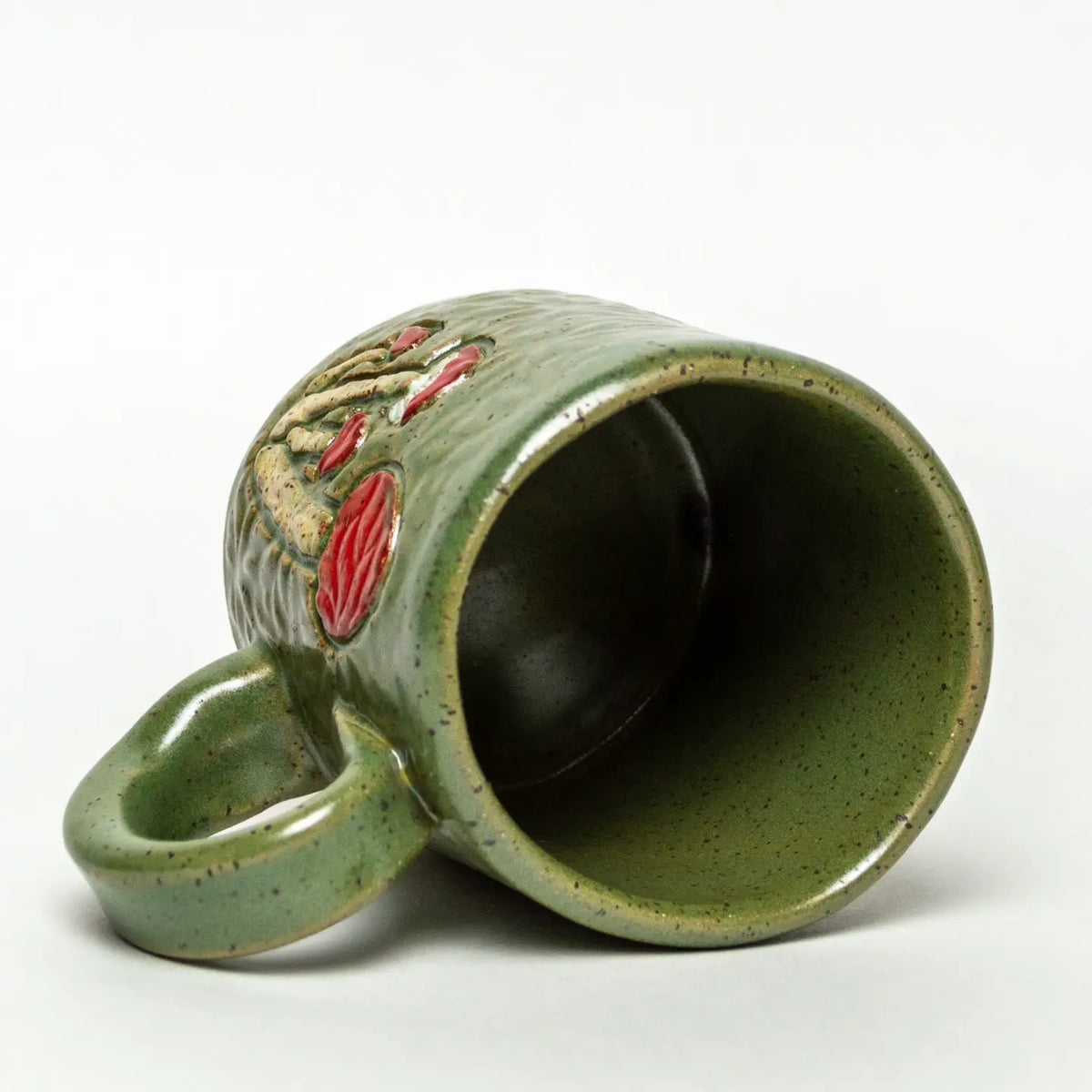 Mushroom Handmade Ceramic Mug - 10 oz