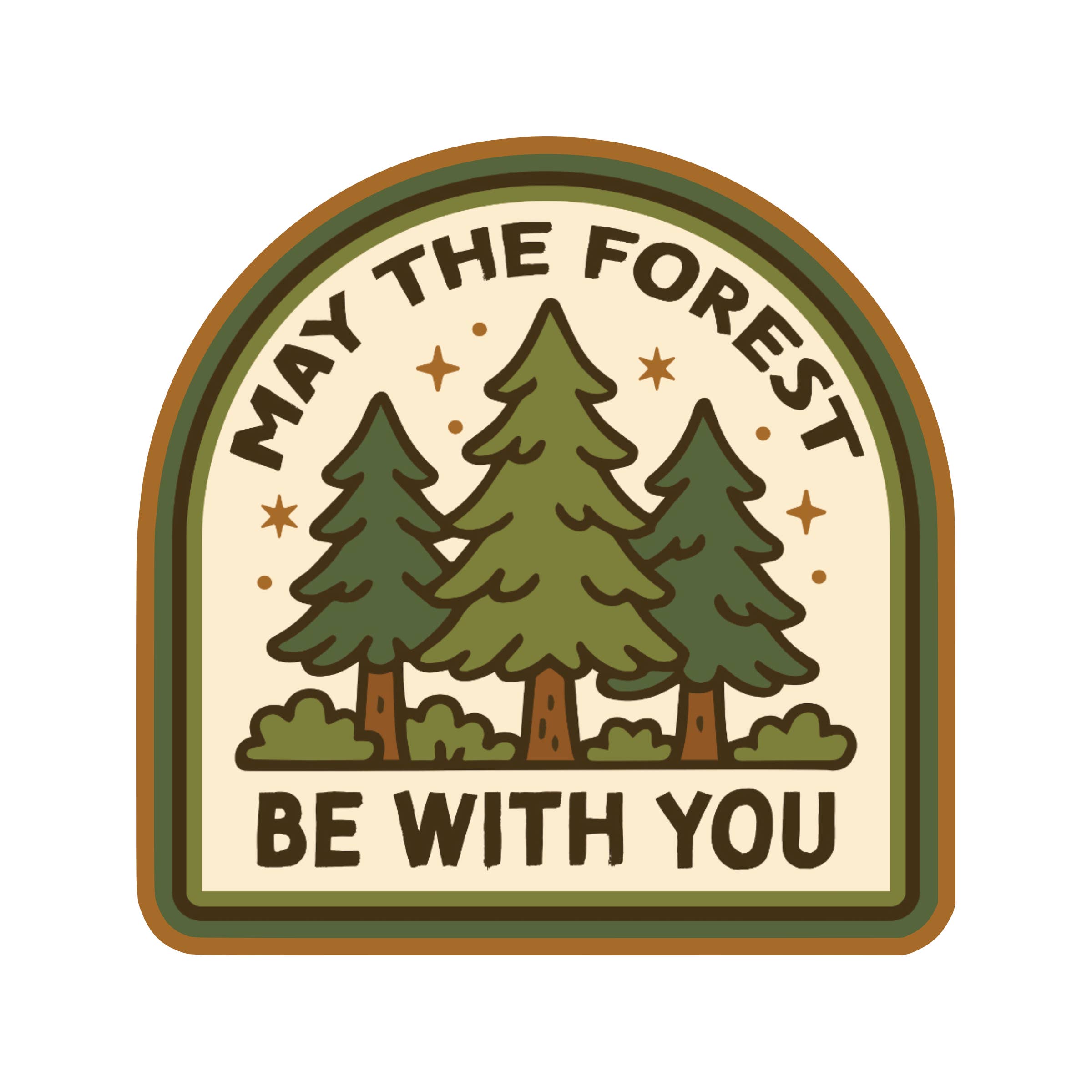 May The Forest Be With You Sticker
