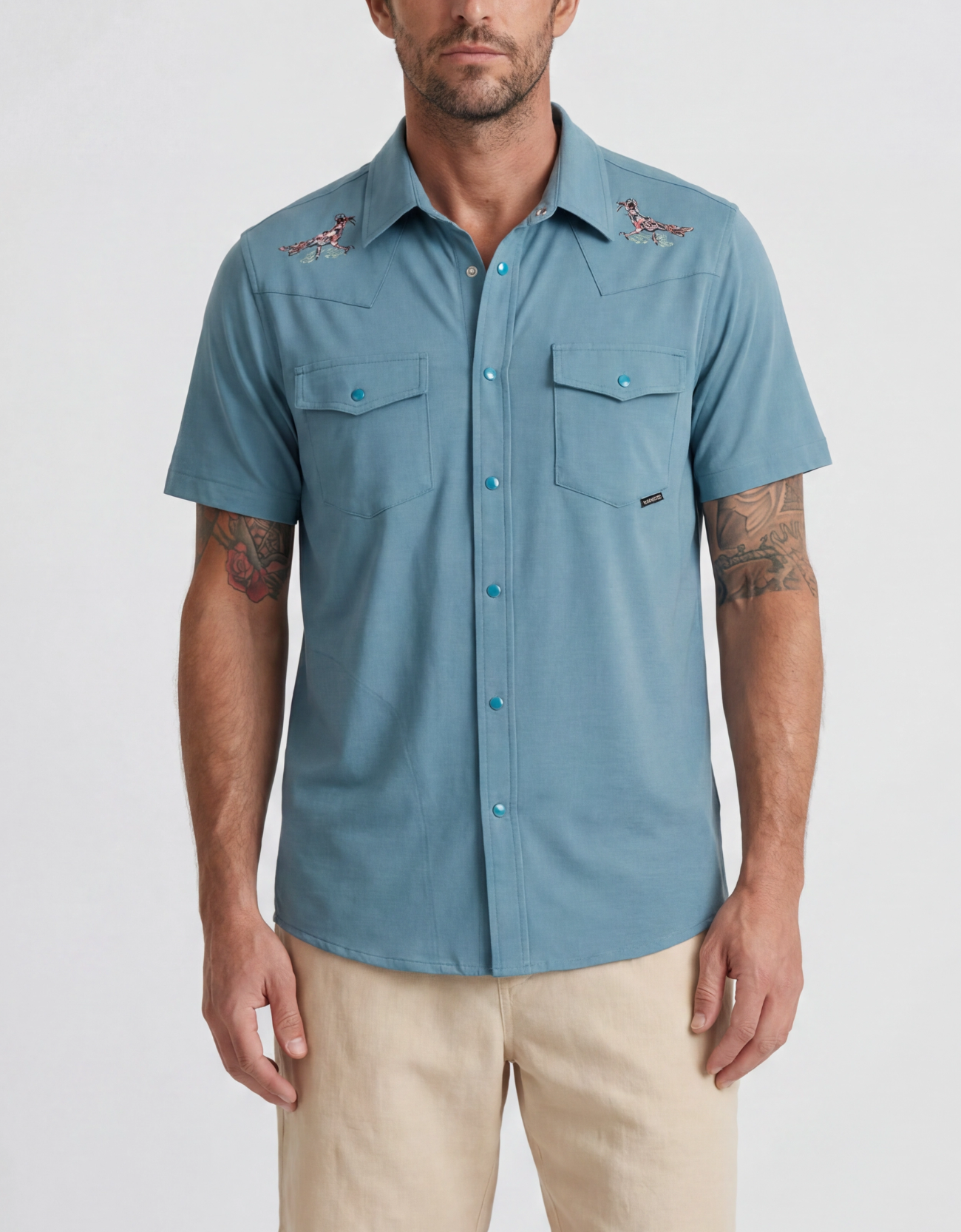 Road Runner Western Snap Button Up Shirt