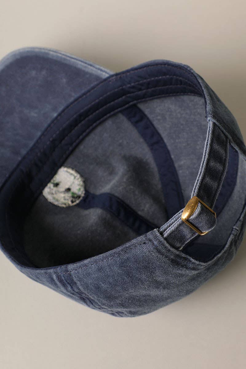 Earth Embroidery Adjustable Baseball Cap Hat