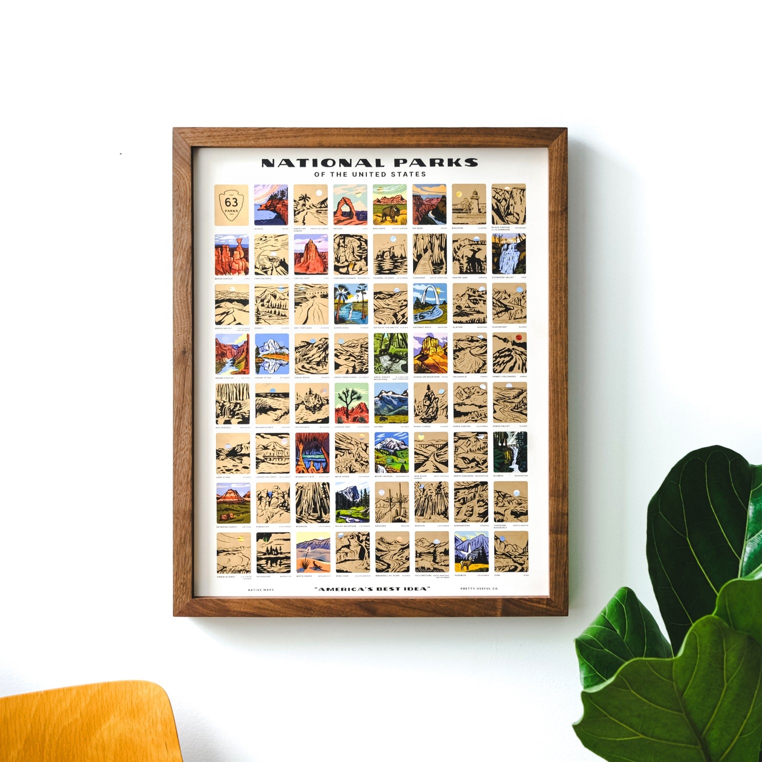 National Parks Scratch-Off U.S. Bucket List