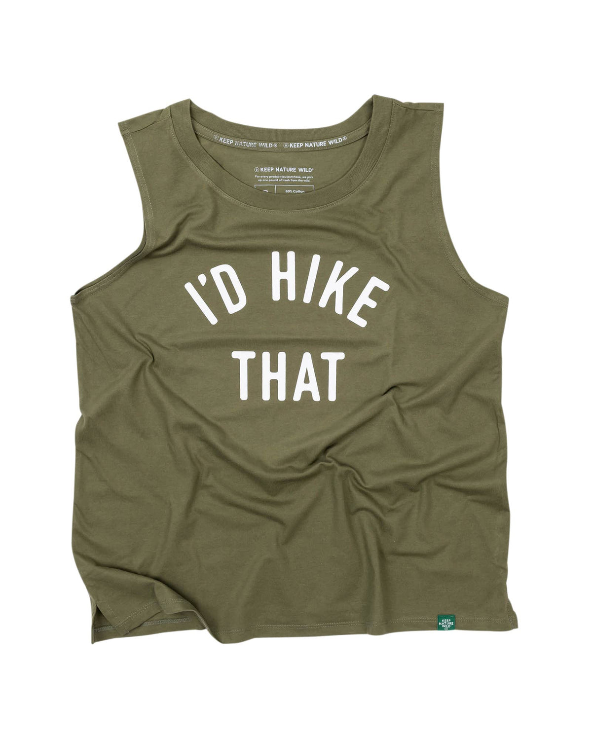 I'd Hike That Women's Muscle Tank - Olive