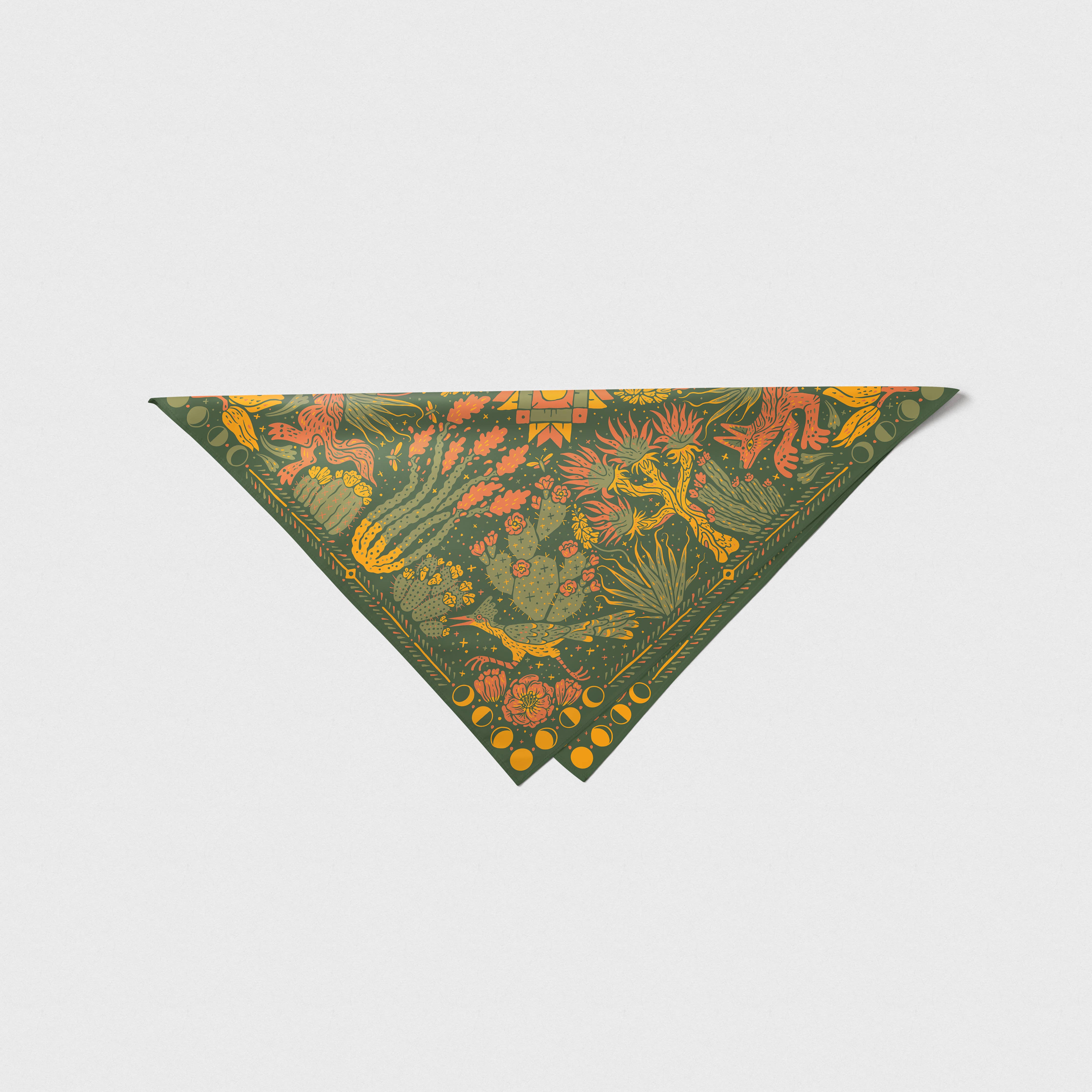 Wild Desert Bloom – Eco-Friendly Cotton Bandana 