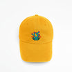 Embroidered Prickly Pear Baseball Cap - Gold