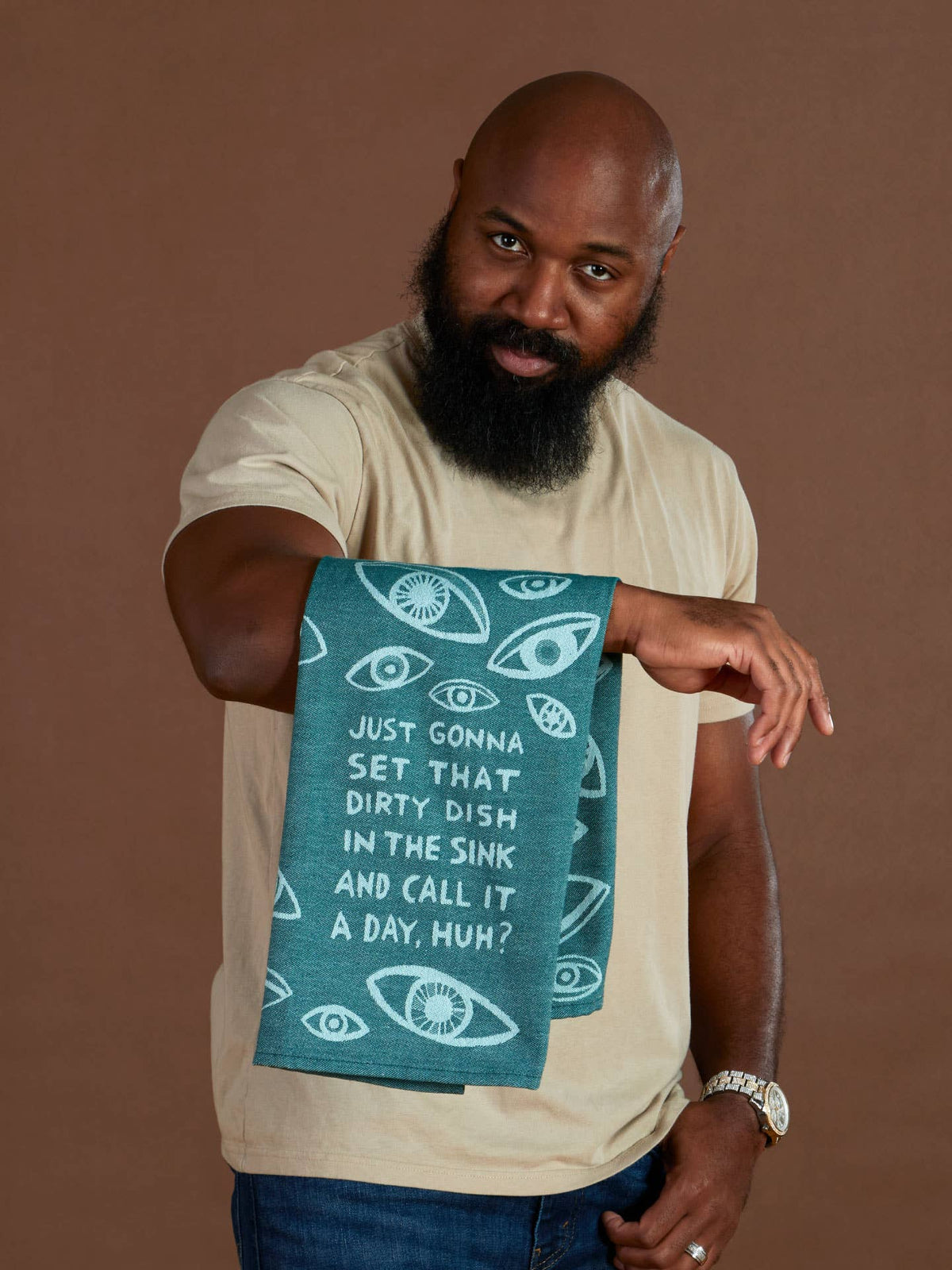 Dirty Dish In The Sink Eyes Dish Towel