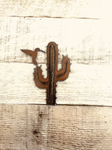 Cactus with Hummingbird Magnet