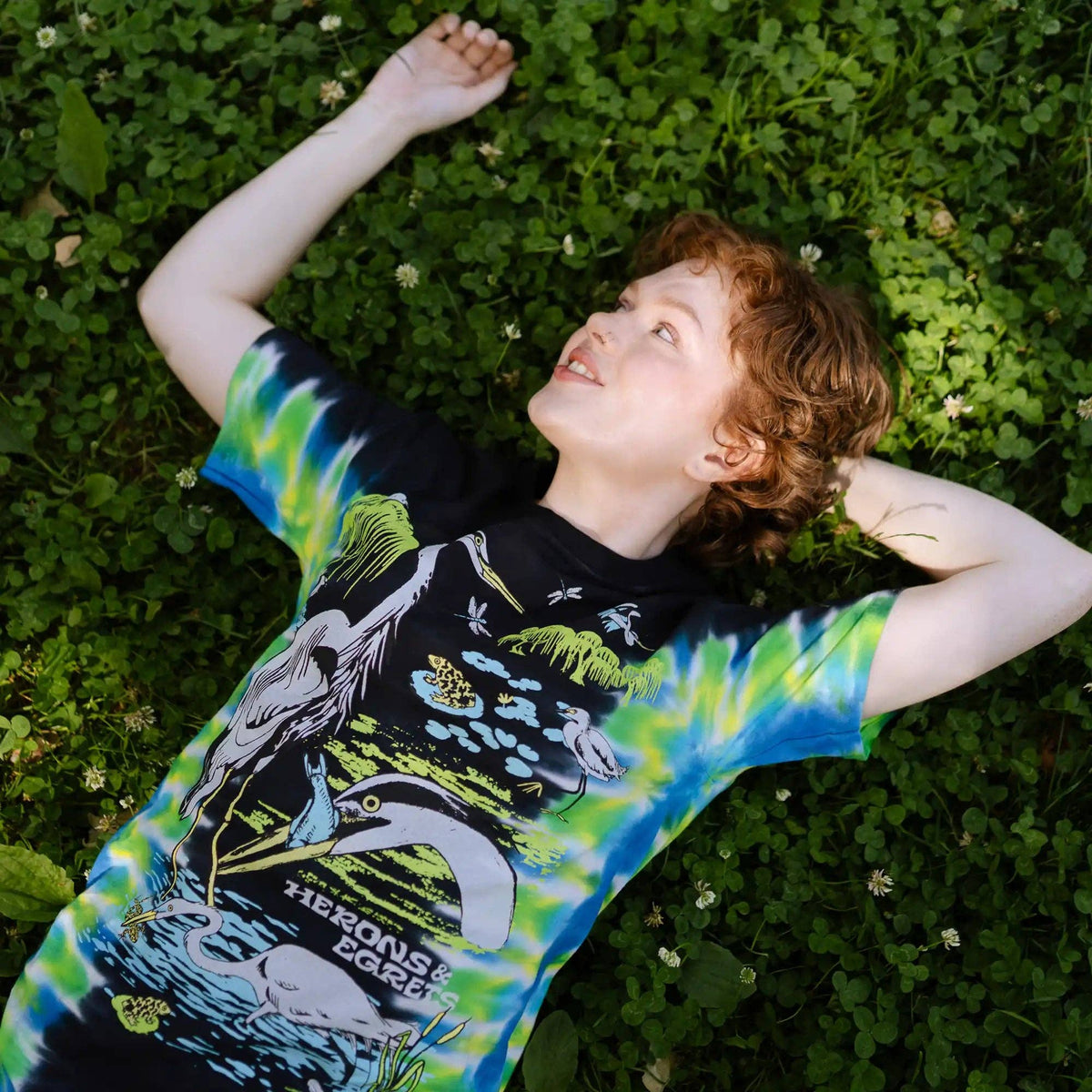 Herons & Egrets Tie Dye Tee