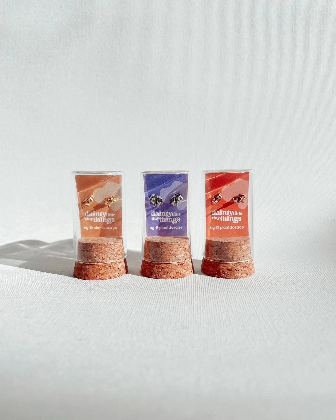 Tiny Groovy Mushrooms Earrings