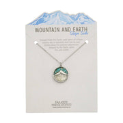 Mountain and Earth Round Slope Side Necklace