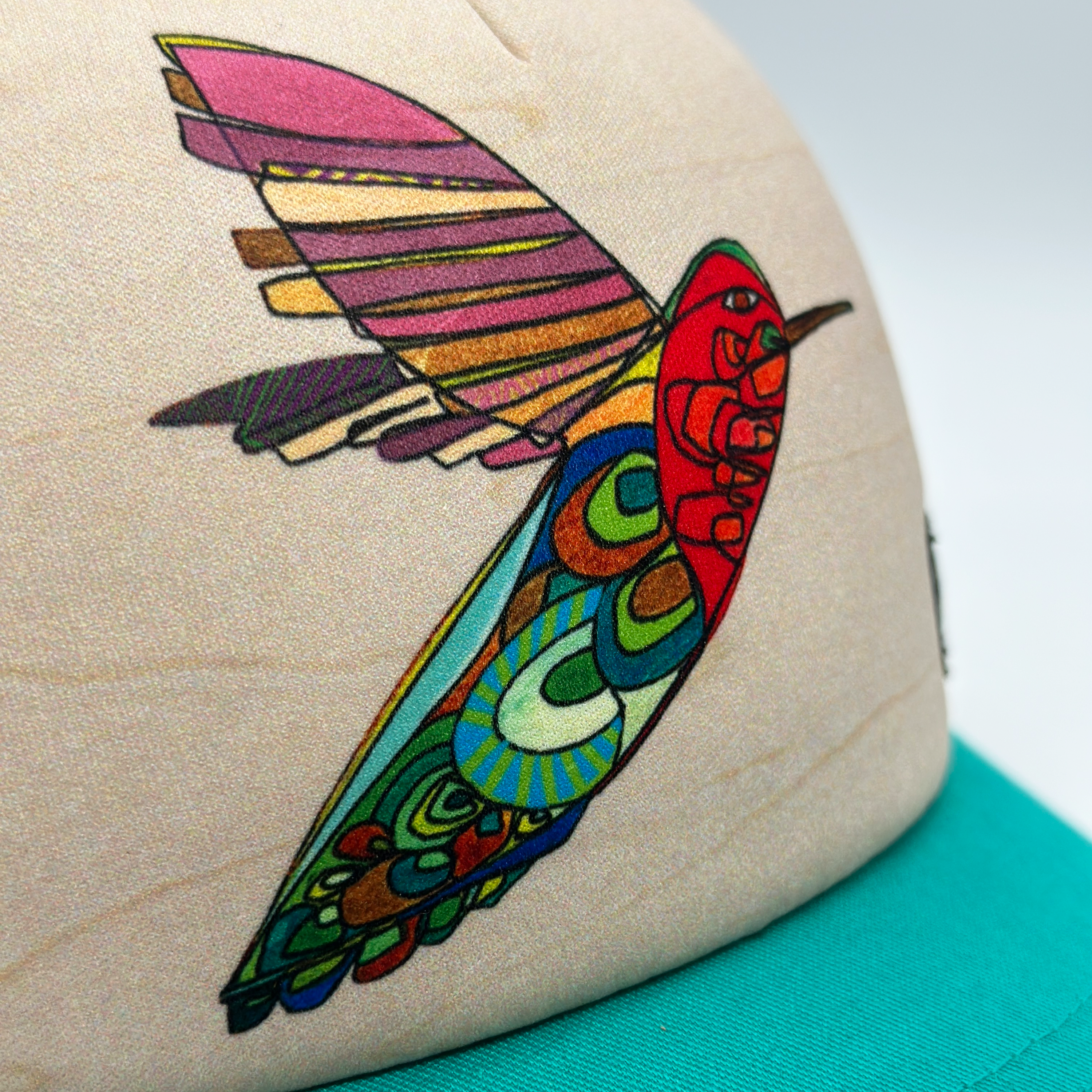 Hummingbird | Teal + Navy | Trucker Hat