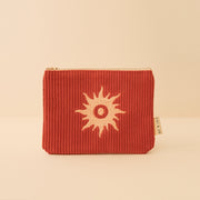 Corduroy Pouch in Rust