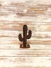 Origami Base Saguaro Cactus Metal Cut Out Standee
