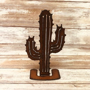 Origami Base Saguaro Cactus Metal Cut Out Standee