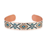 Navajo Diamonds Copper Bracelet