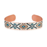 Navajo Diamonds Copper Bracelet