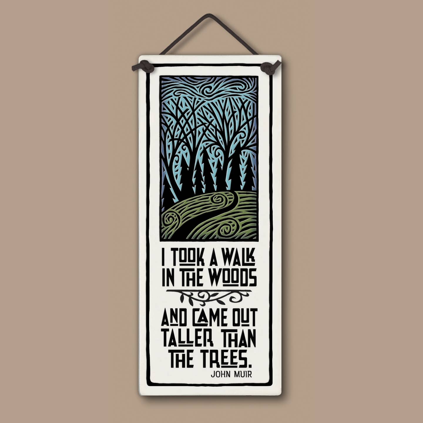 Walk in the Woods Ceramic Wall Art