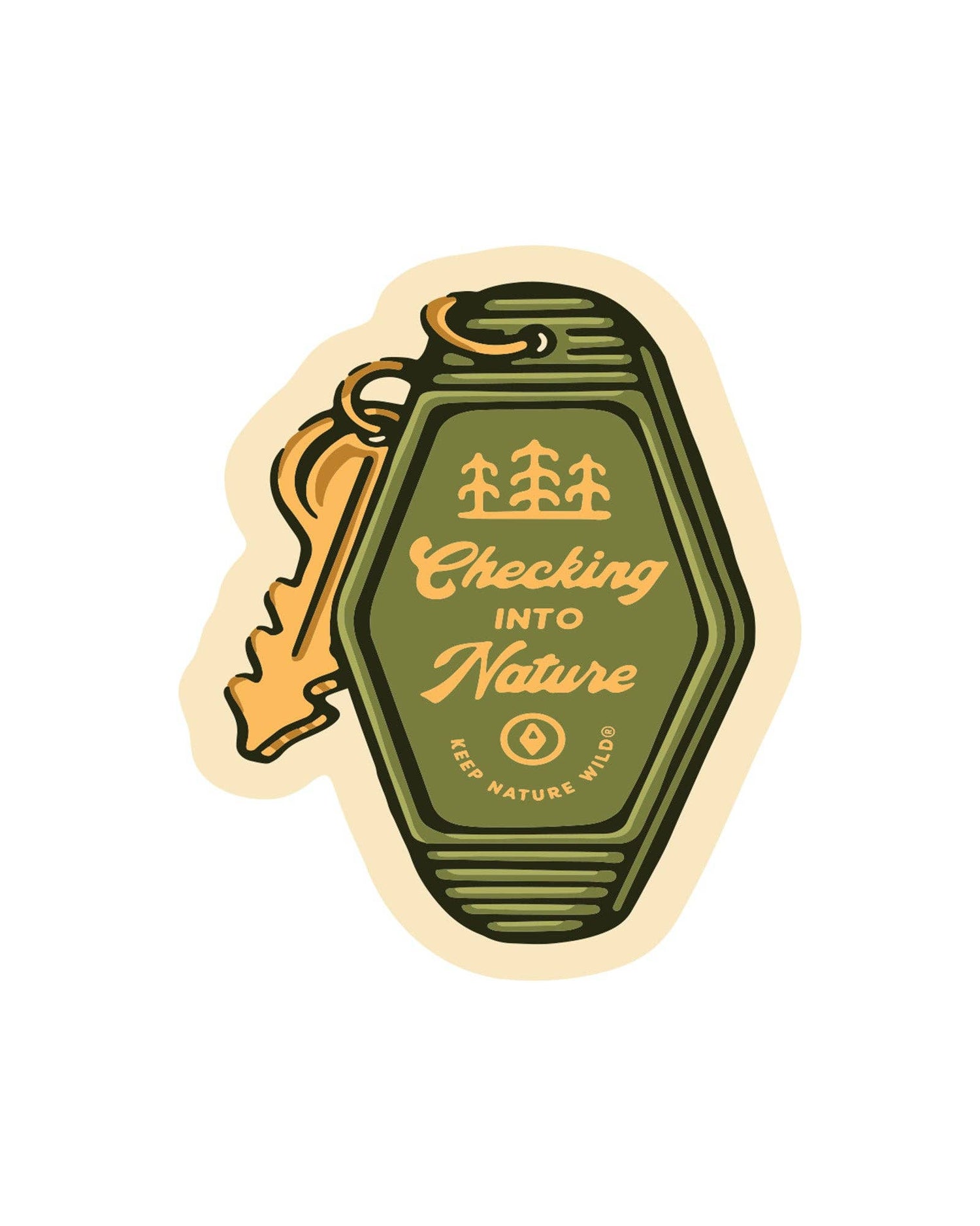 Checking into Nature Sticker