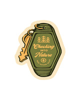 Checking into Nature Sticker