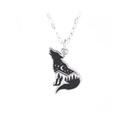 Wolf Mountain Scene Necklace
