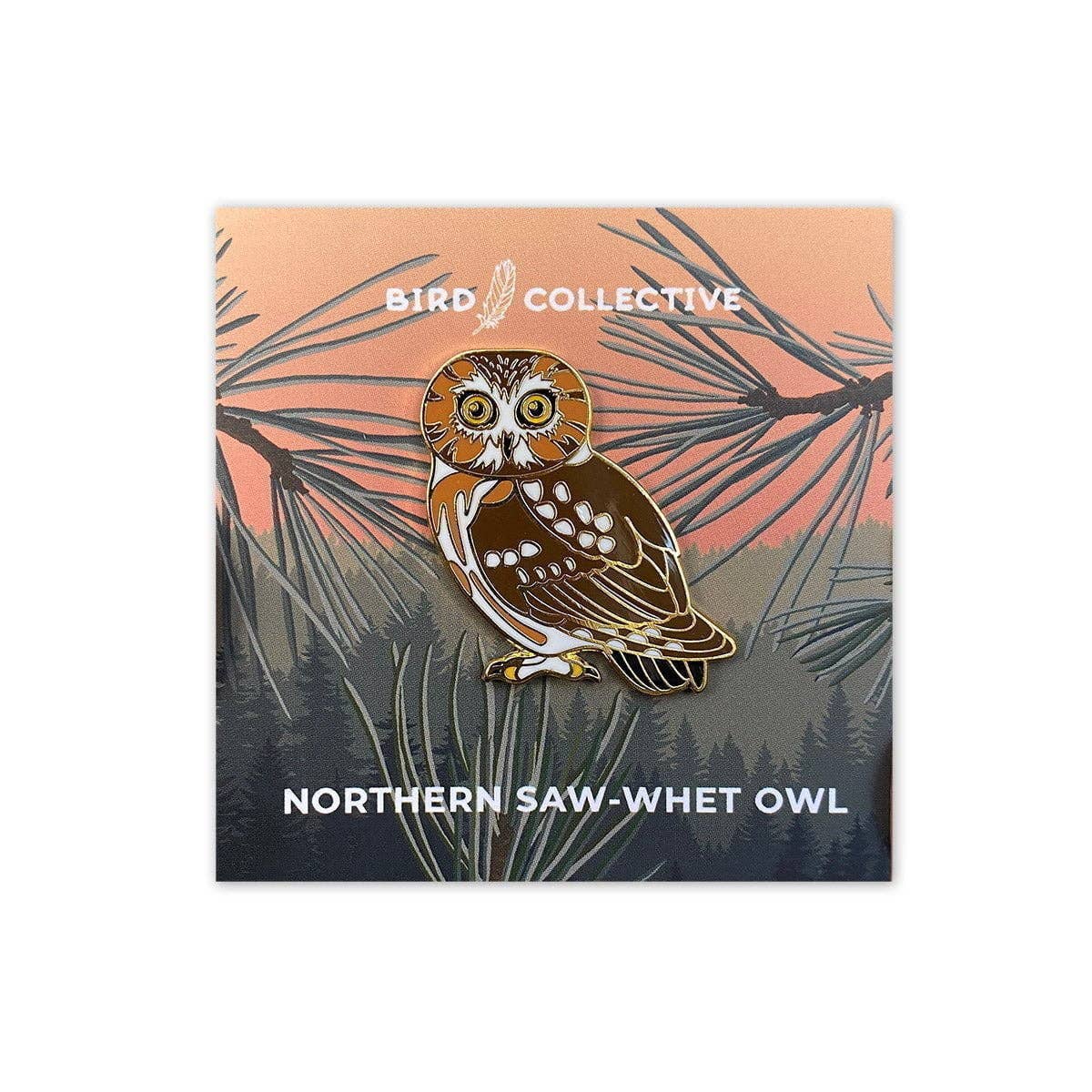 Saw-whet Owl Enamel Pin