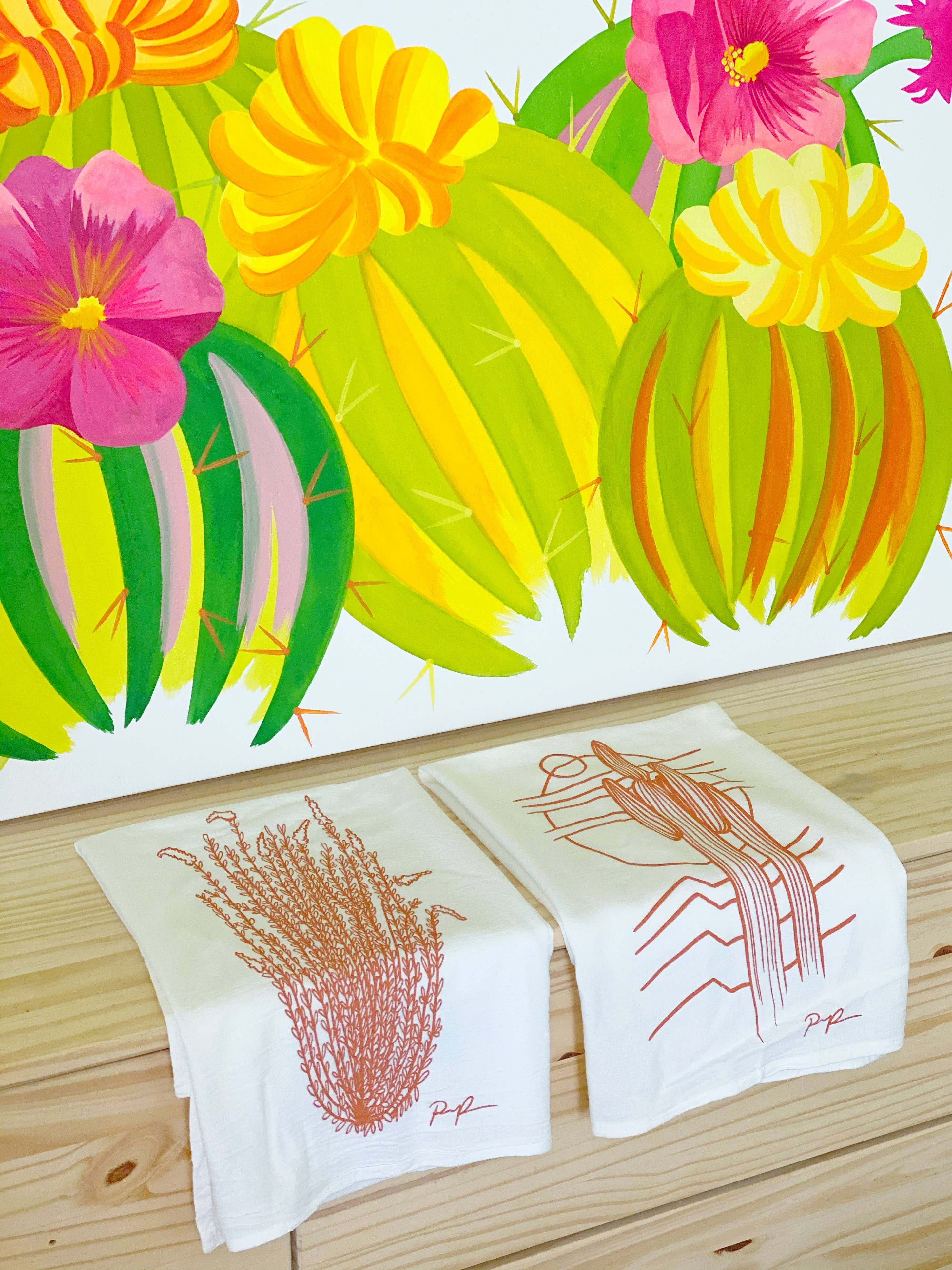 Ocotillo Rising Tea Towel