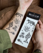 The Wild Desert Temporary Tattoo Sheet