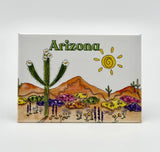 Mountain Flowers Arizona Hard Magnet