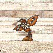 Whimsical Hummingbird Metal Cut Out Standee