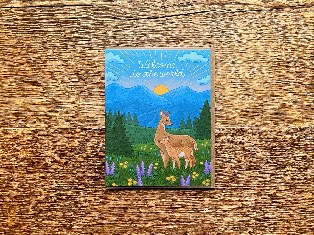 Welcome Little Deer Card