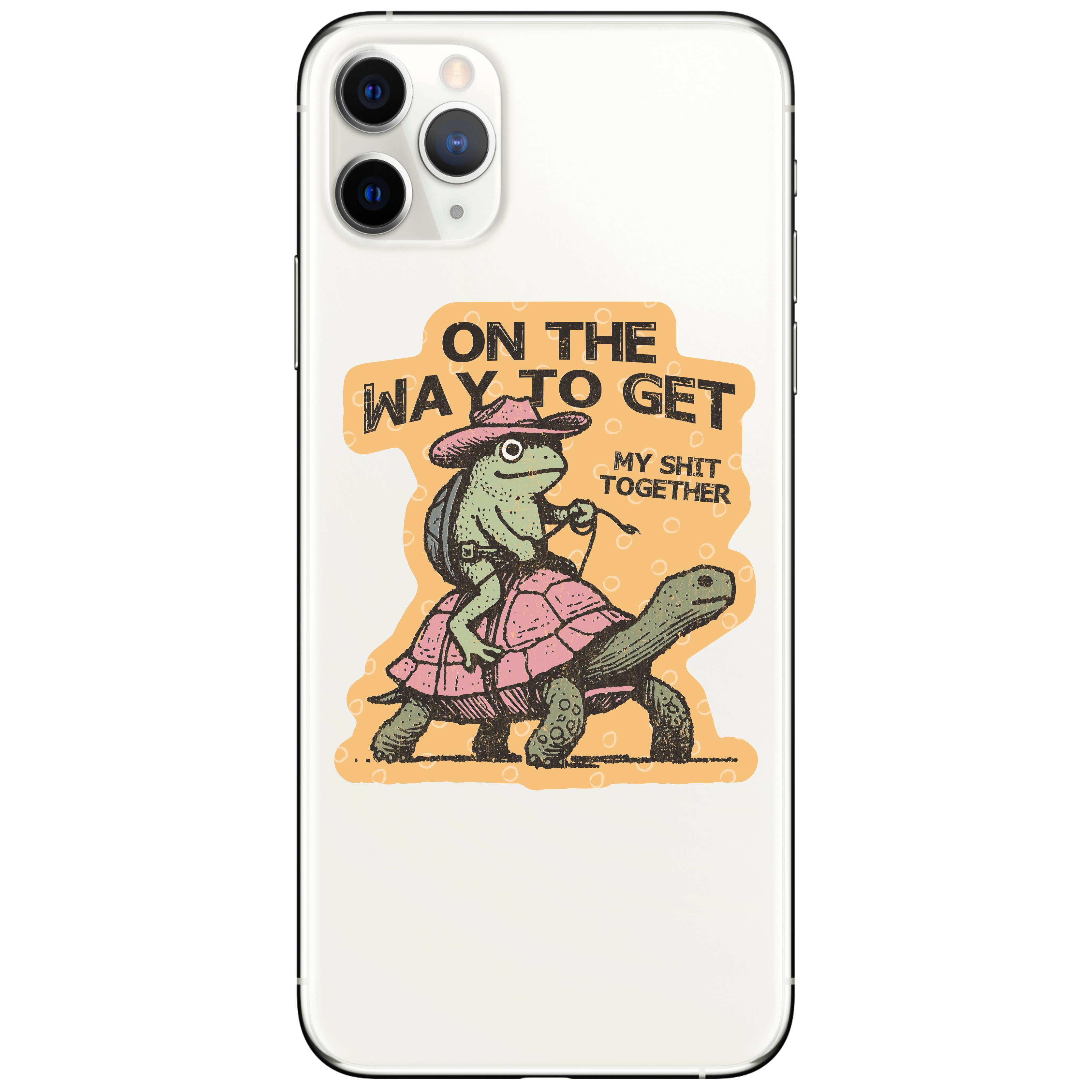 Cowboy Froggie On His Way Sticker