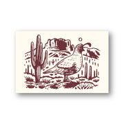 Quail in the Desert Postcard 