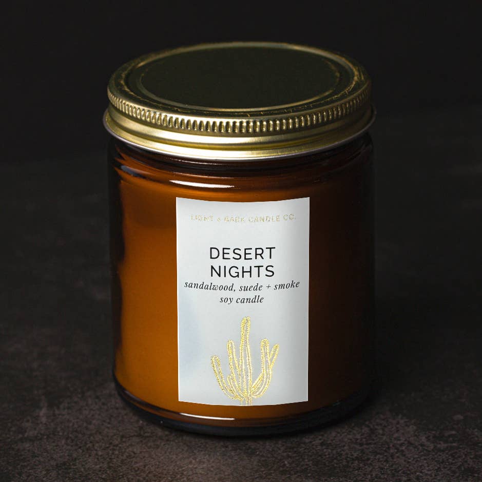 Desert Nights | 8 oz Smoky Sandalwood Soy Candle