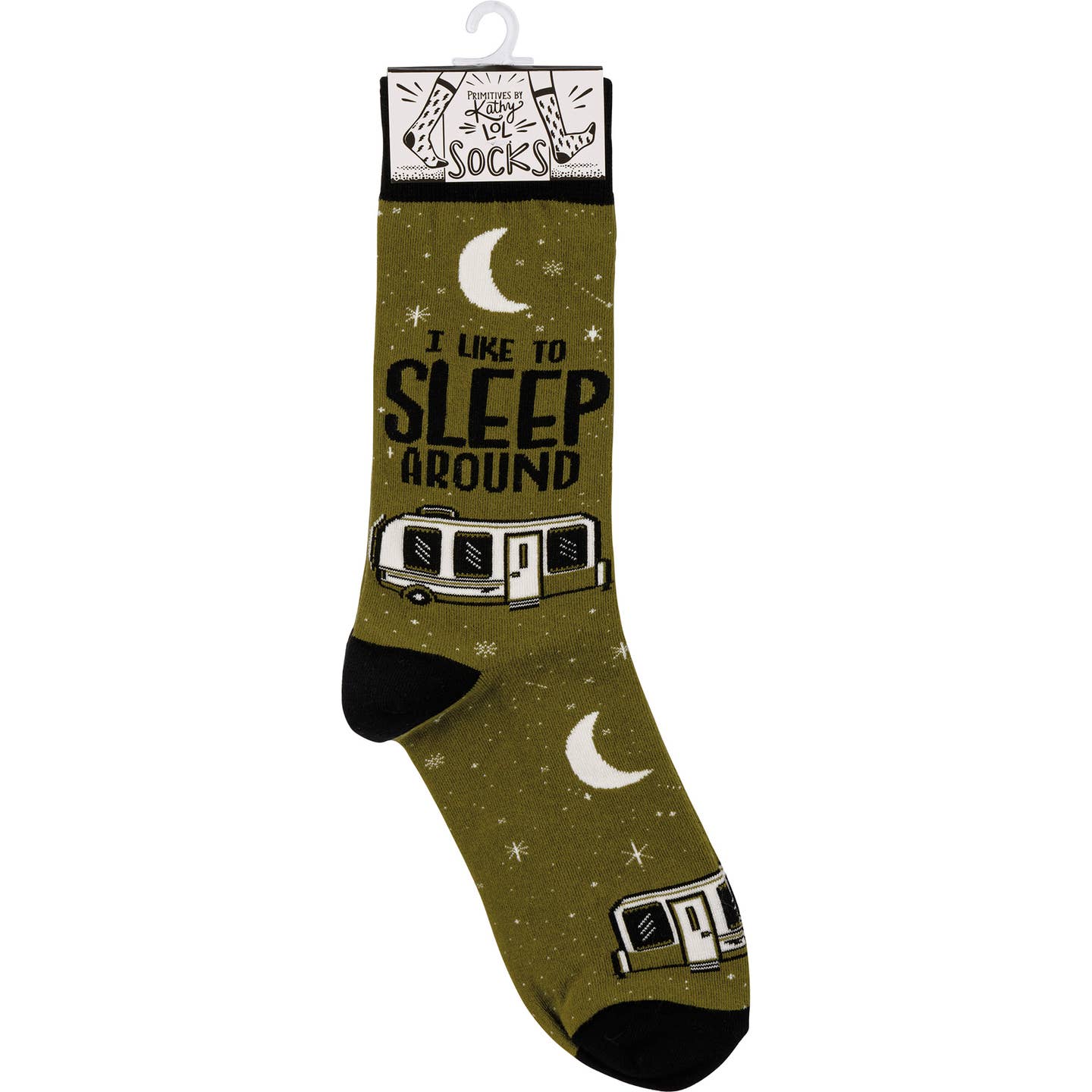 I Like to Sleep Around Camper Socks