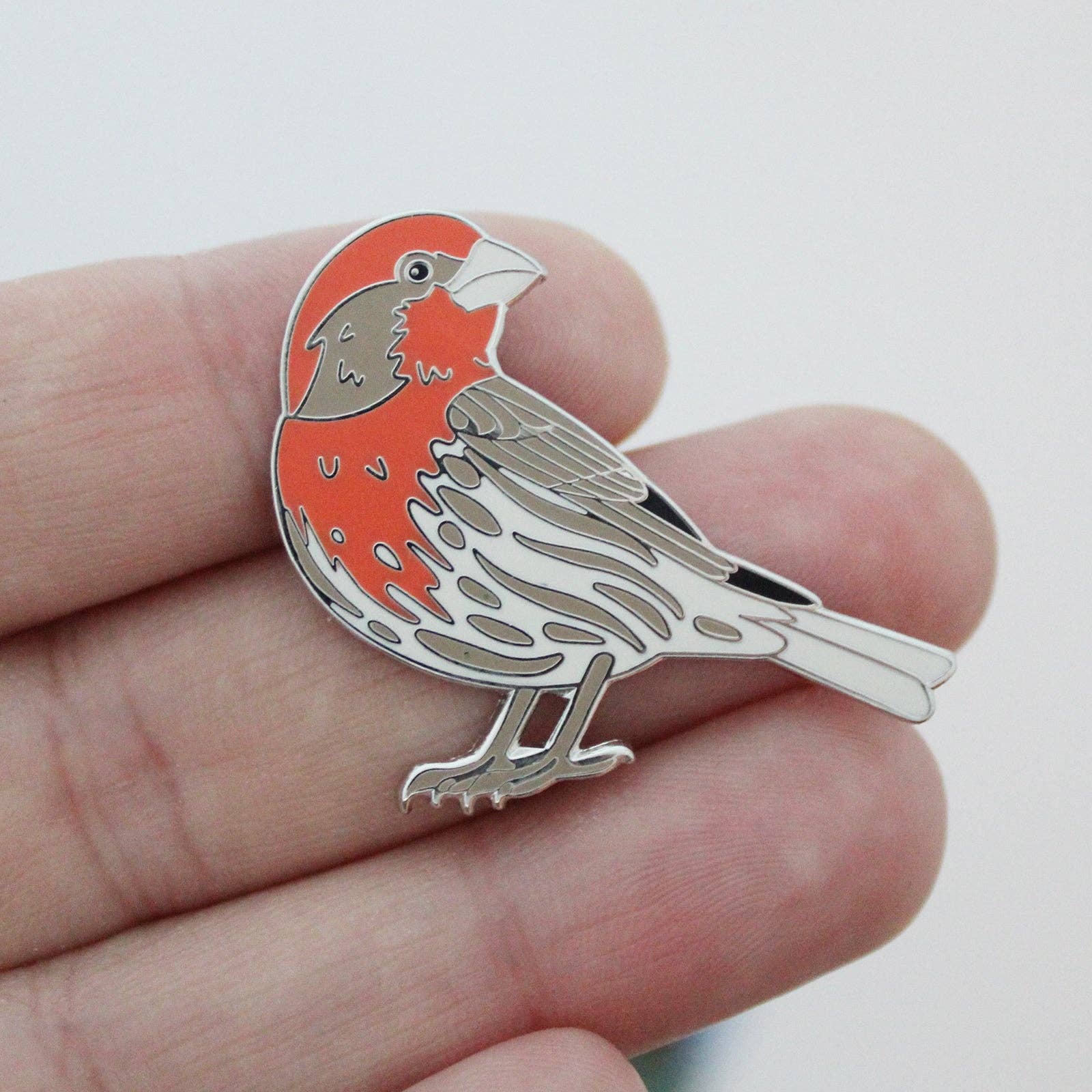 House Finch Enamel Pin
