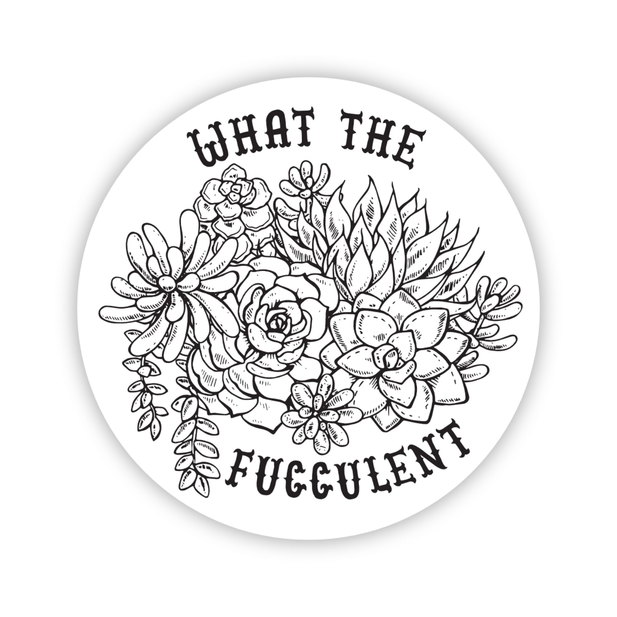 WTF Succulent Sticker
