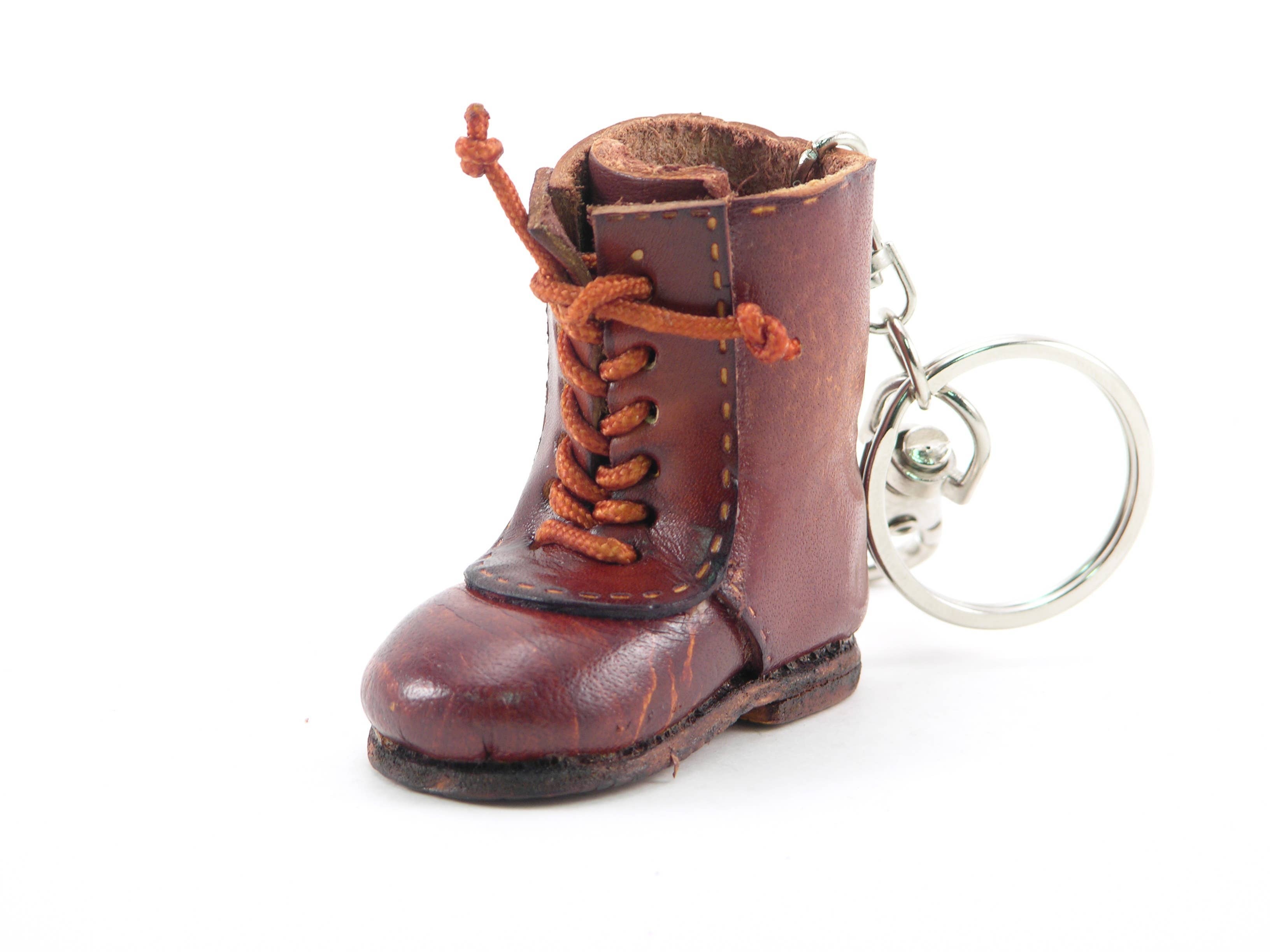 Leather Hiking Boot Key Chain