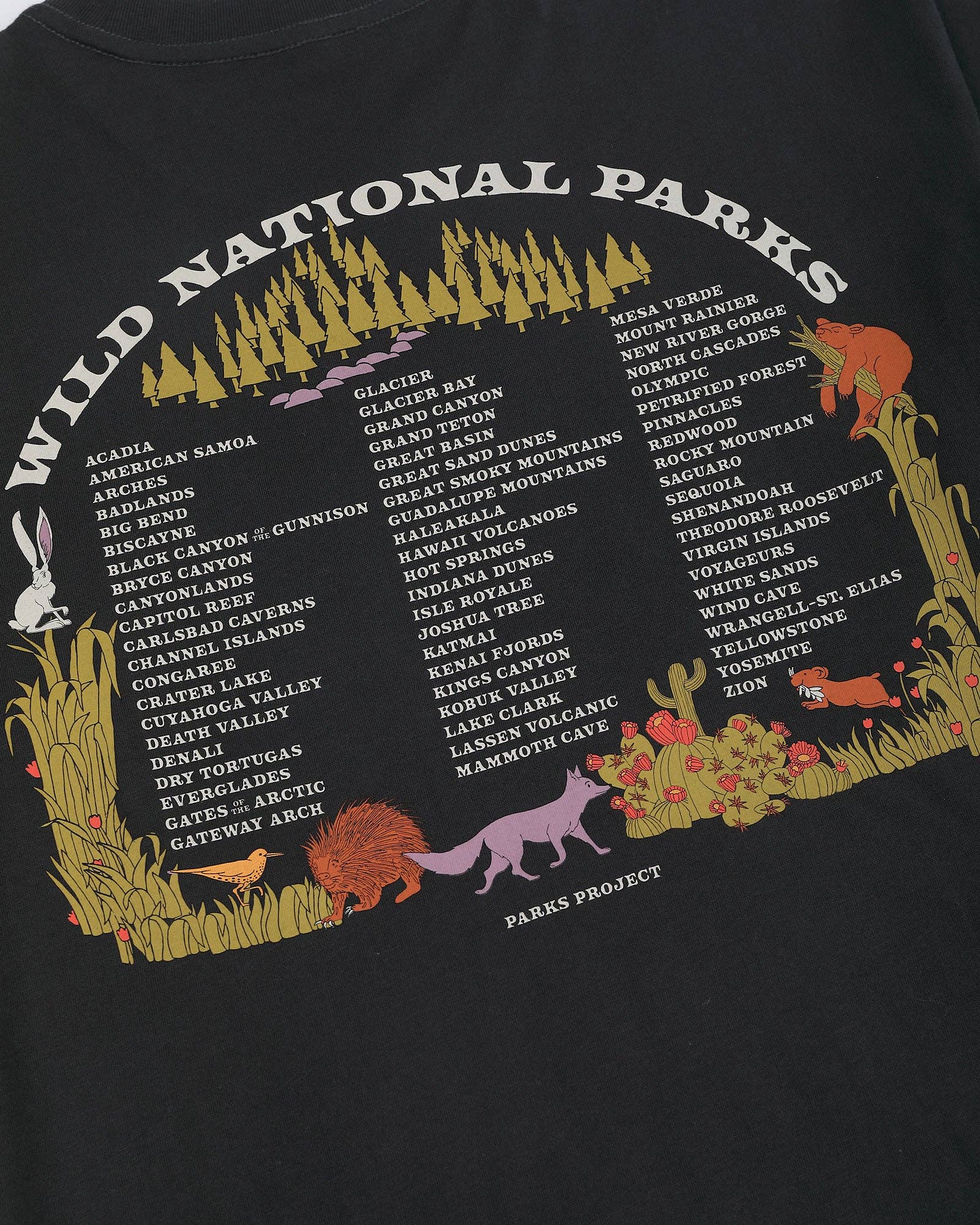 Wild Parks Checklist Pocket Tee