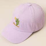 Embroidered Cactus Cotton Dad Hat
