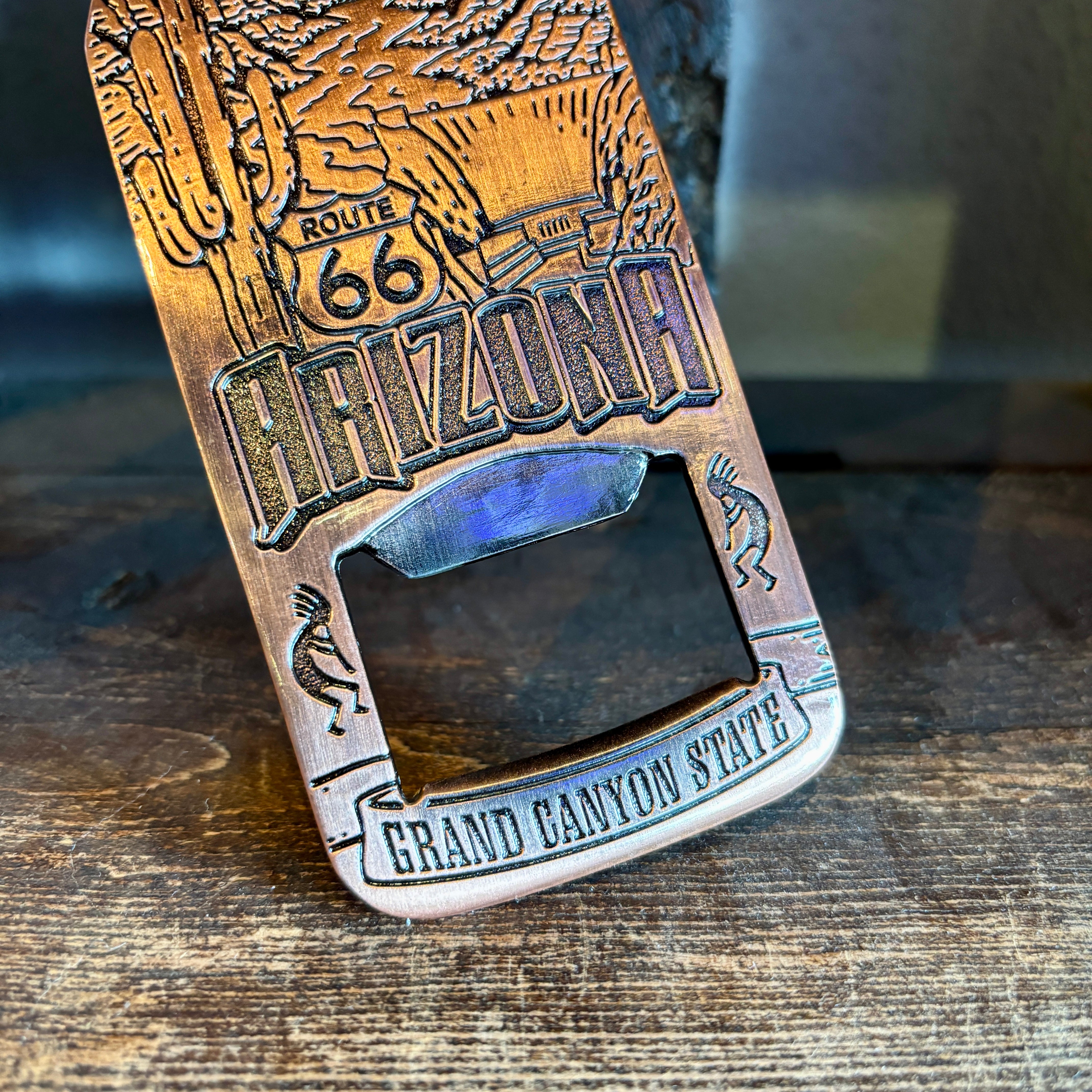 AZ Collage Copper Bottle Opener