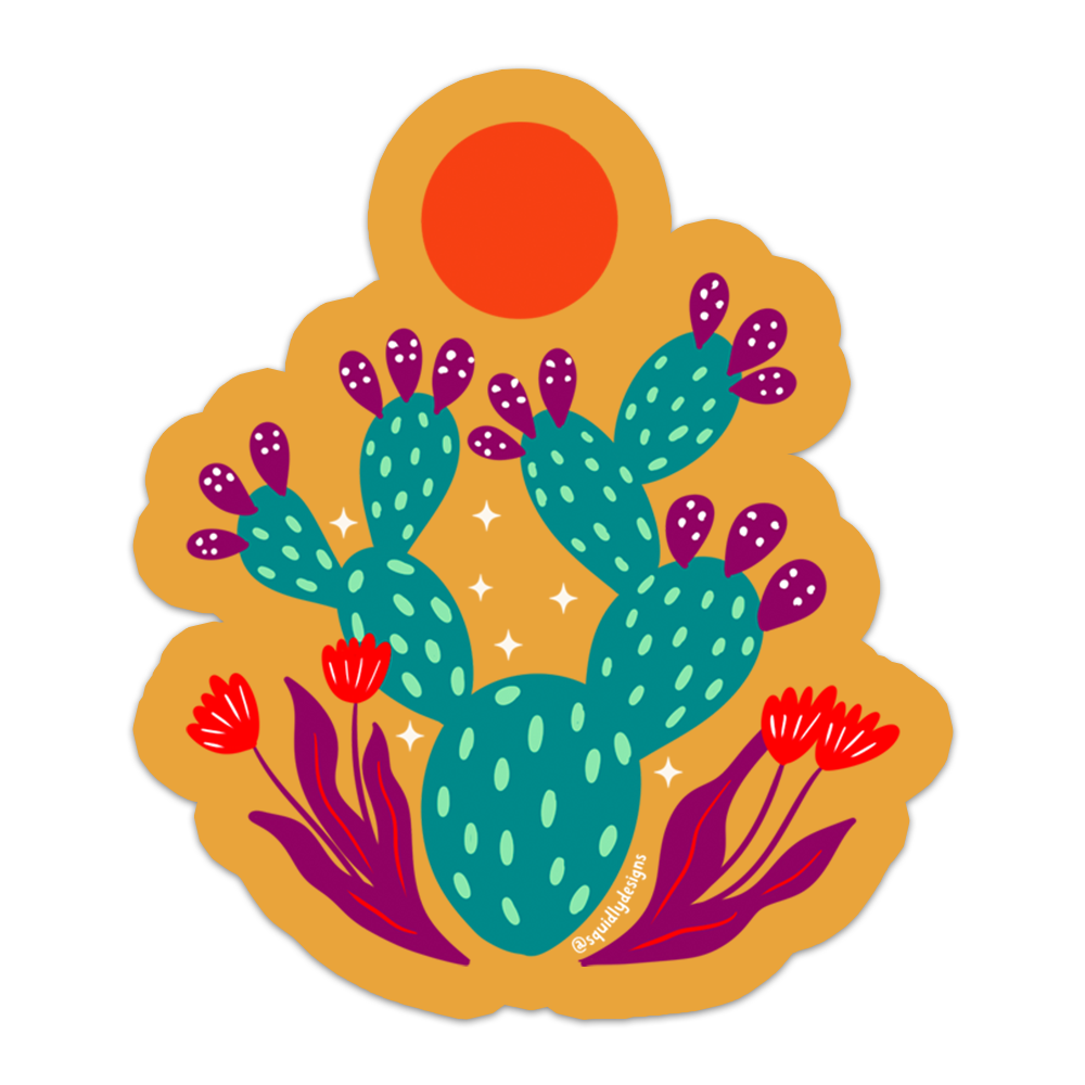 Prickly Pear Color Pop Sticker