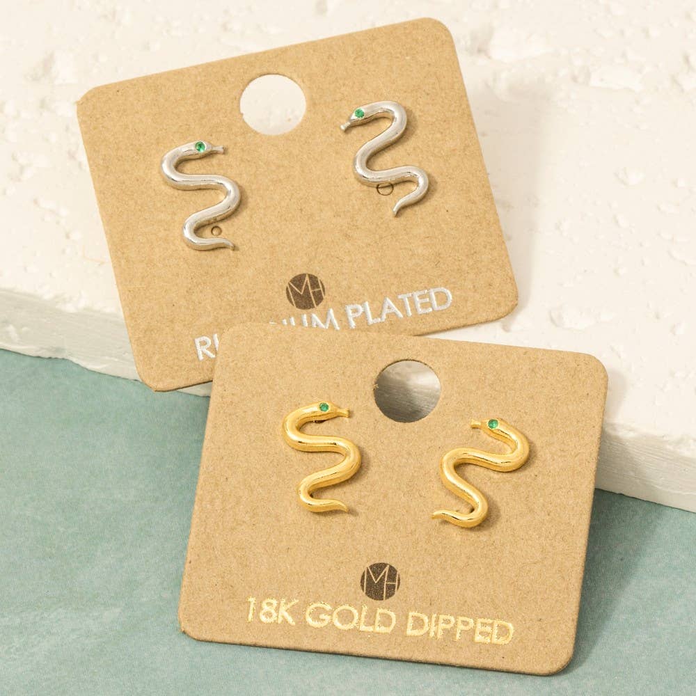 Mini Snake Stud Earrings