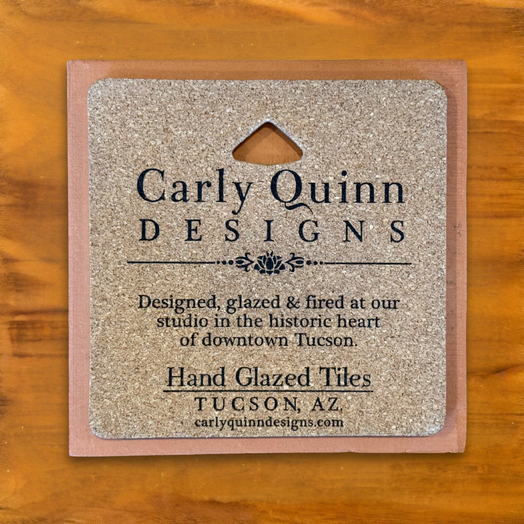 Gambel's Quail Hand-Glazed Ceramic Coaster