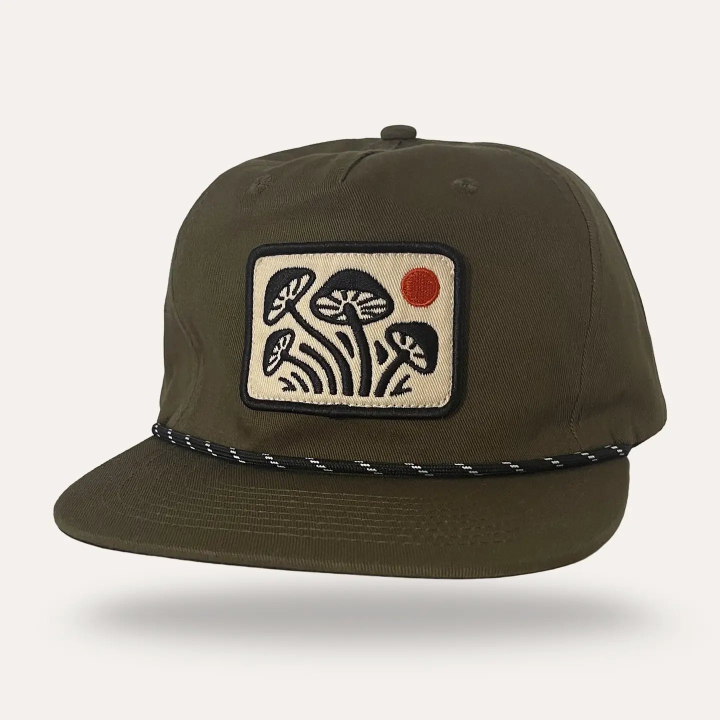 Groovy Mushrooms - Forest Twill Flatbrim