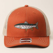 Rainbow Trout Embroidered Trucker Hat
