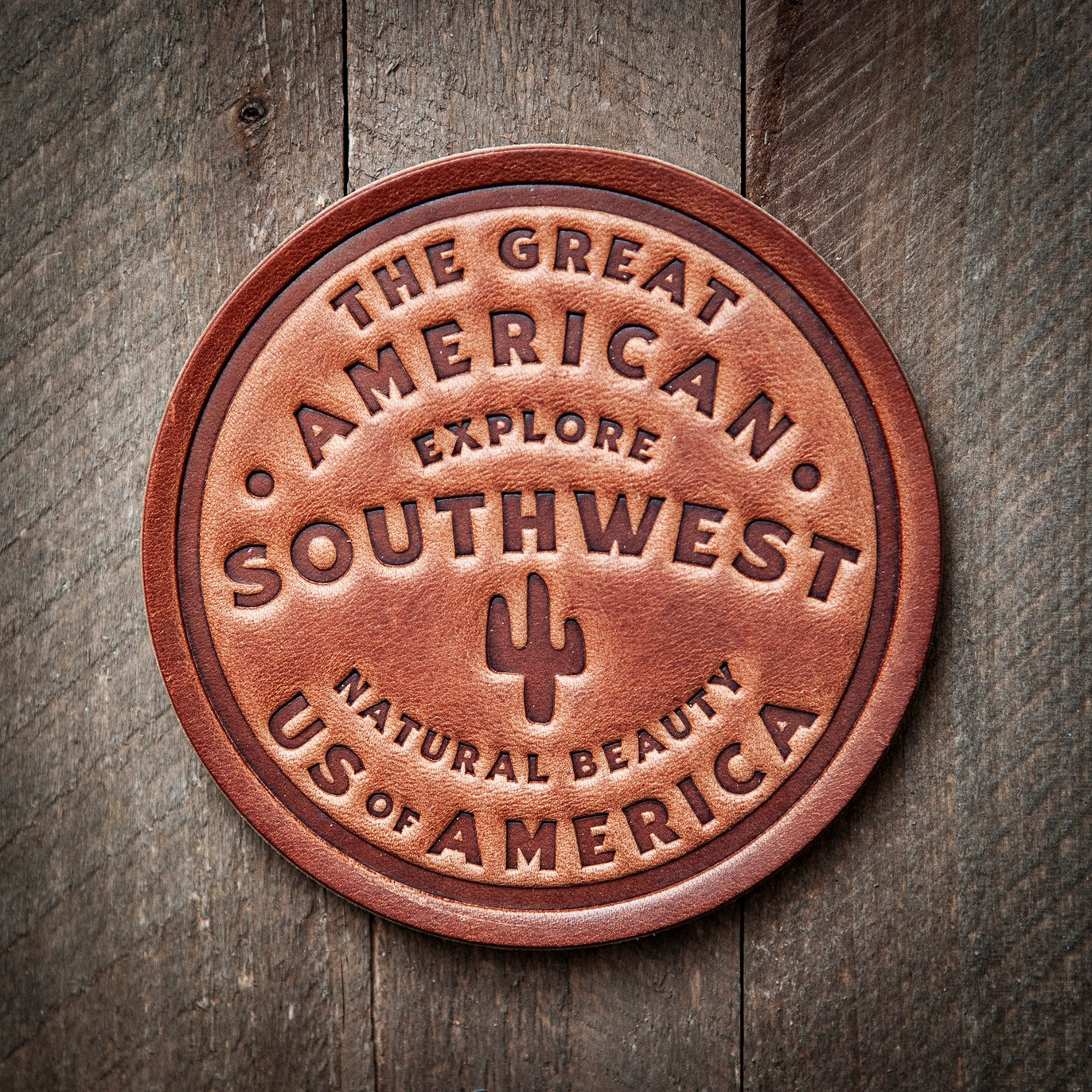 Southwest Leather Coaster