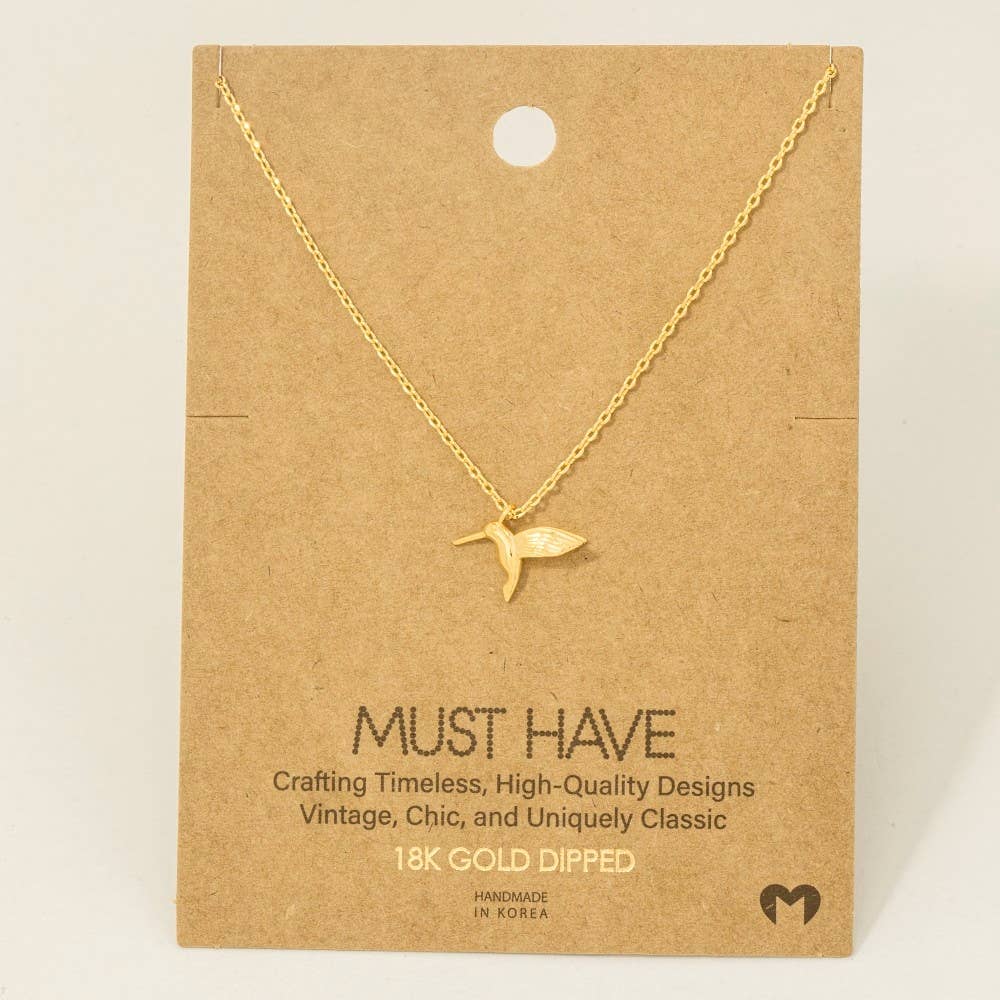 Hummingbird Pendant Necklace