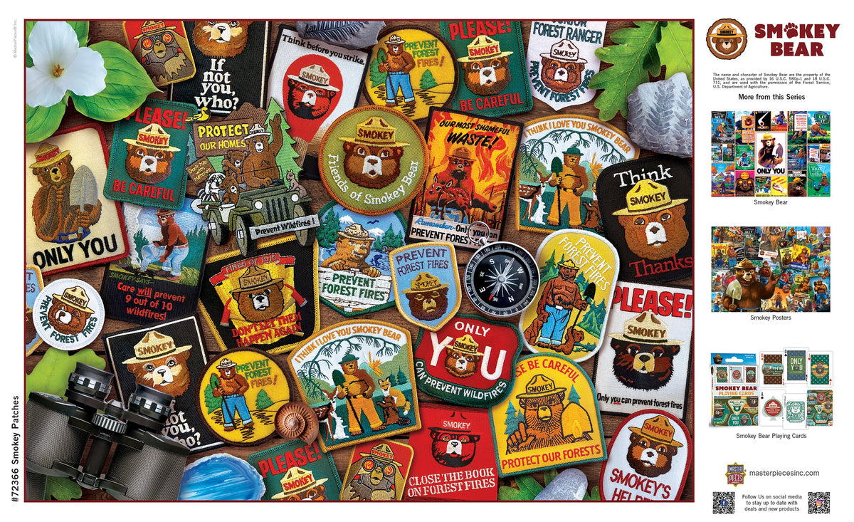 Smokey Bear Patches 1000 Piece Jigsaw Puzzle