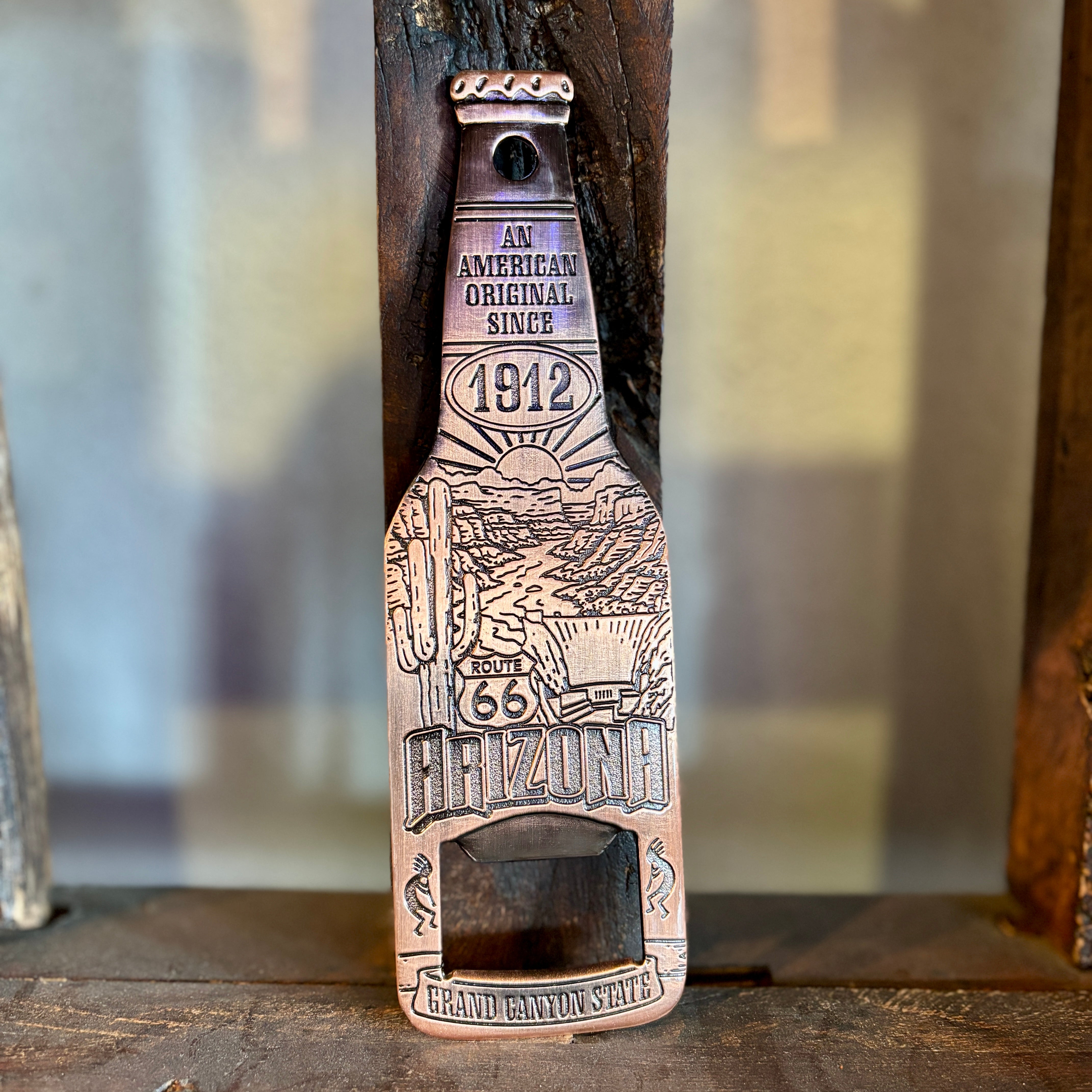 AZ Collage Copper Bottle Opener