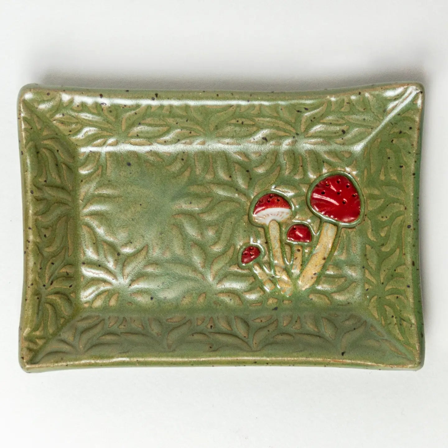 Mushroom Ceramic Trinket Tray